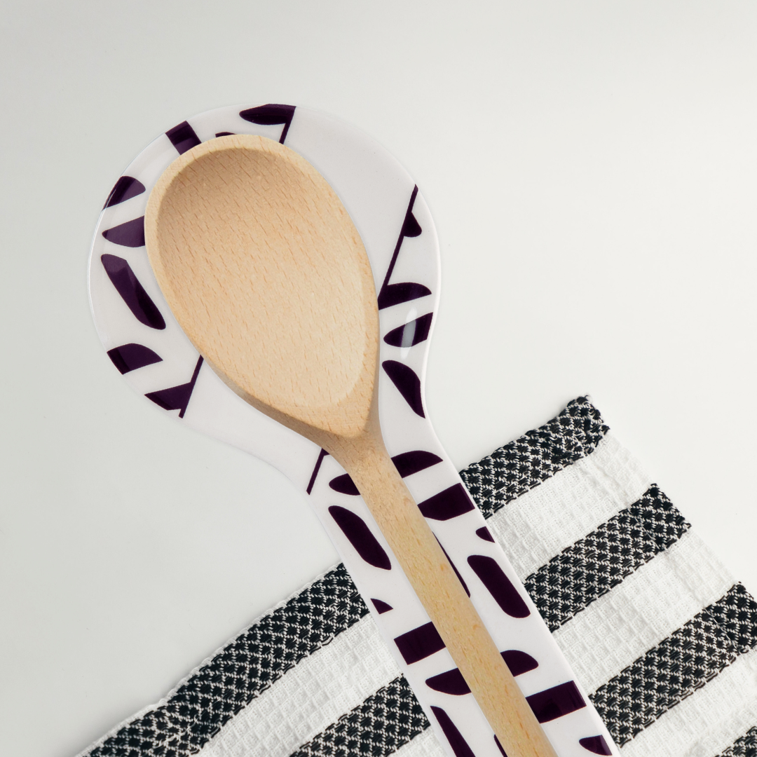 Black & White Spoon Rest – Tate + Zoey