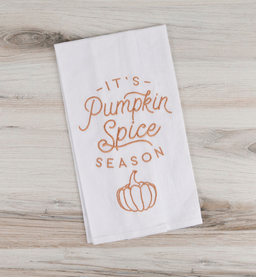 Pumpkin Spice and Everything Nice Tea Towel – Designing Moments