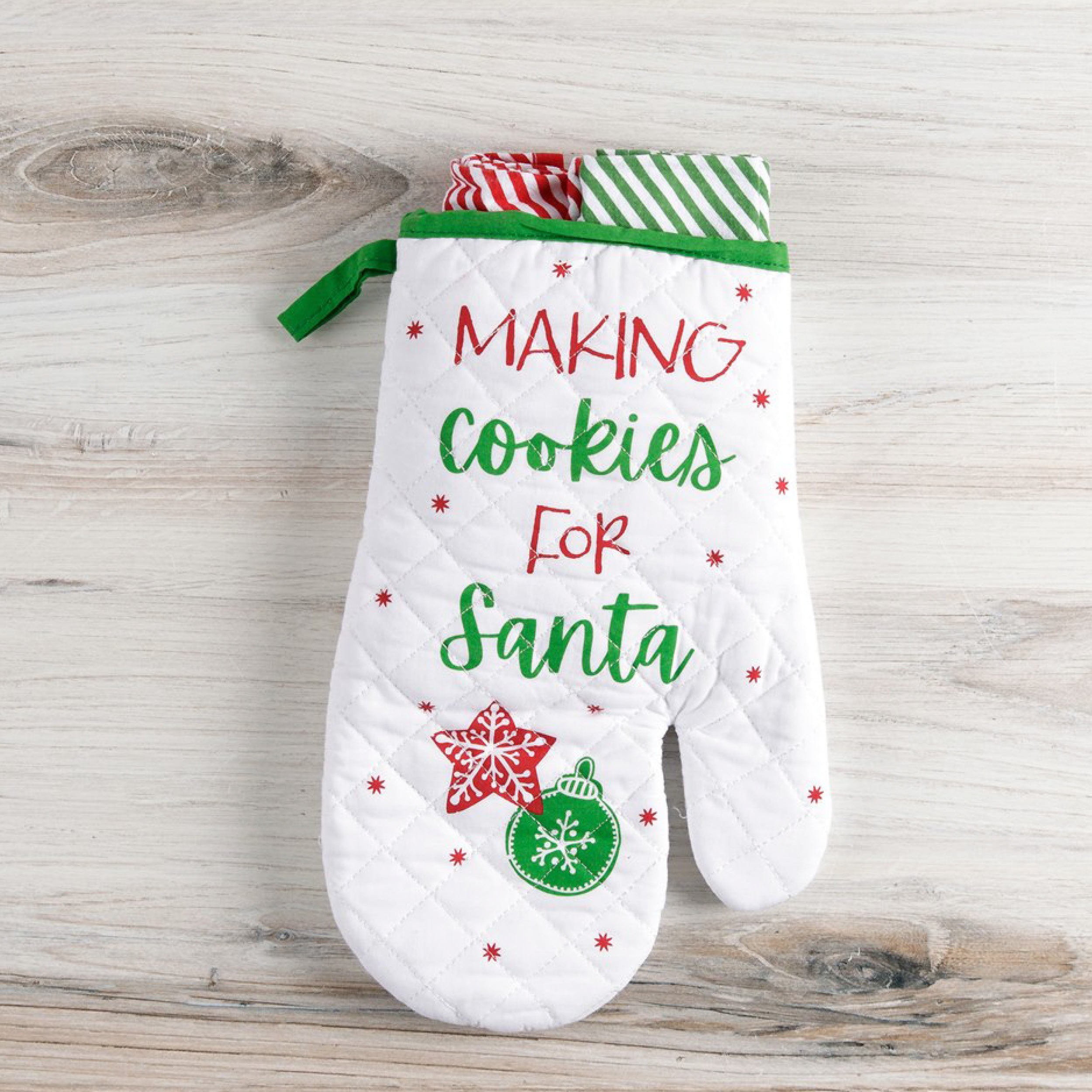 Christmas Cookies Oven Mitt, Holiday Kitchen Decor, Christmas Oven Mittens,  Baking Lover Gift, Pink Cookie Decor, Cooking Lover Gift 