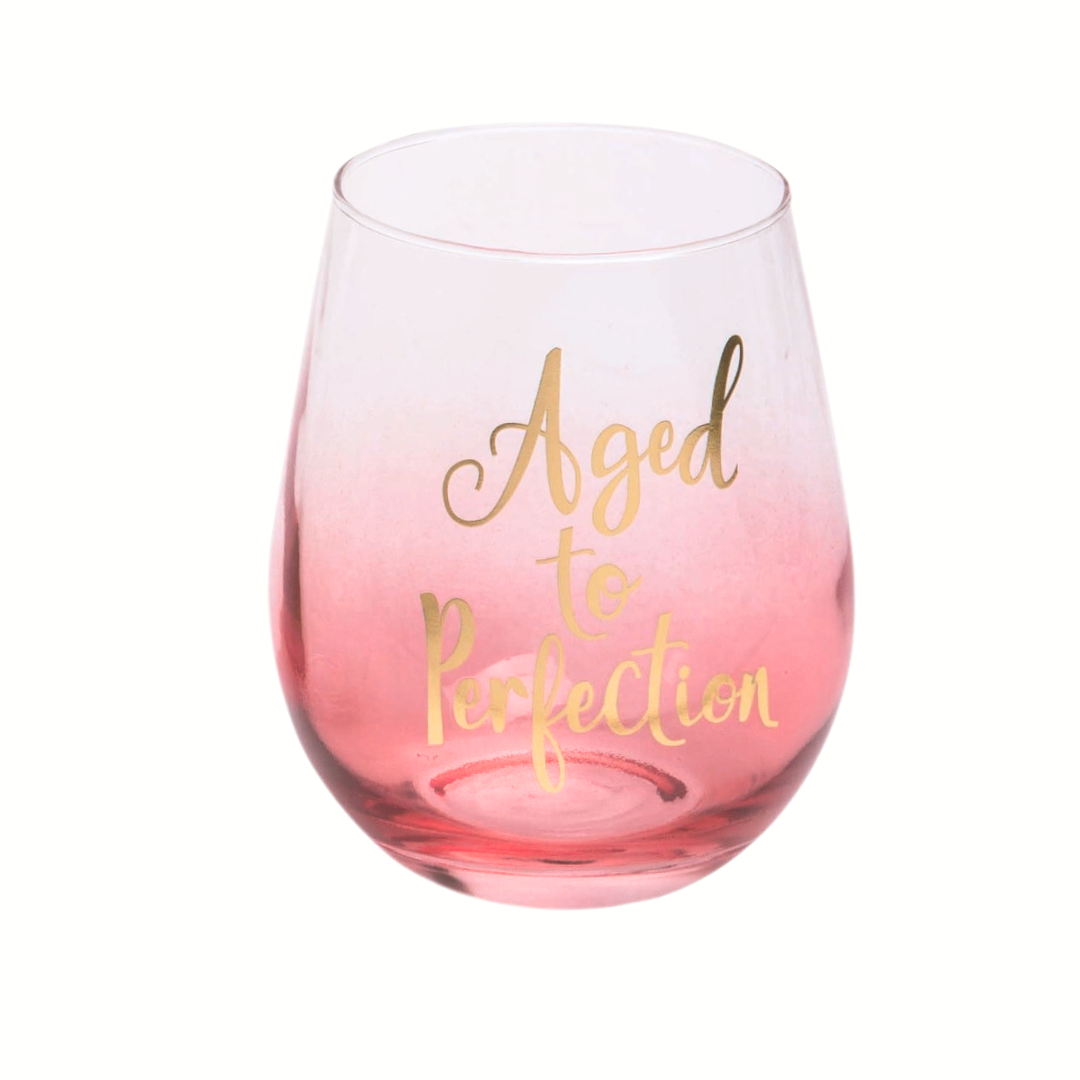 Mom, the Perfect Blend Stemless Wine Glass — Trudy's Hallmark